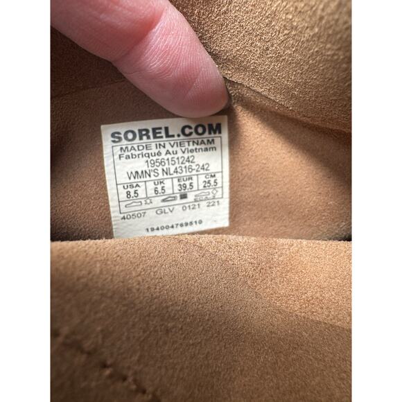 Sorel Women's Cate Pull on Brown Boot waterproof suede, size 8.5 - Picture 7 of 8